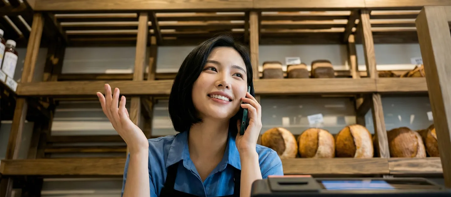신용카드한도대출 상담 진행 모습을 담은 참고 사진